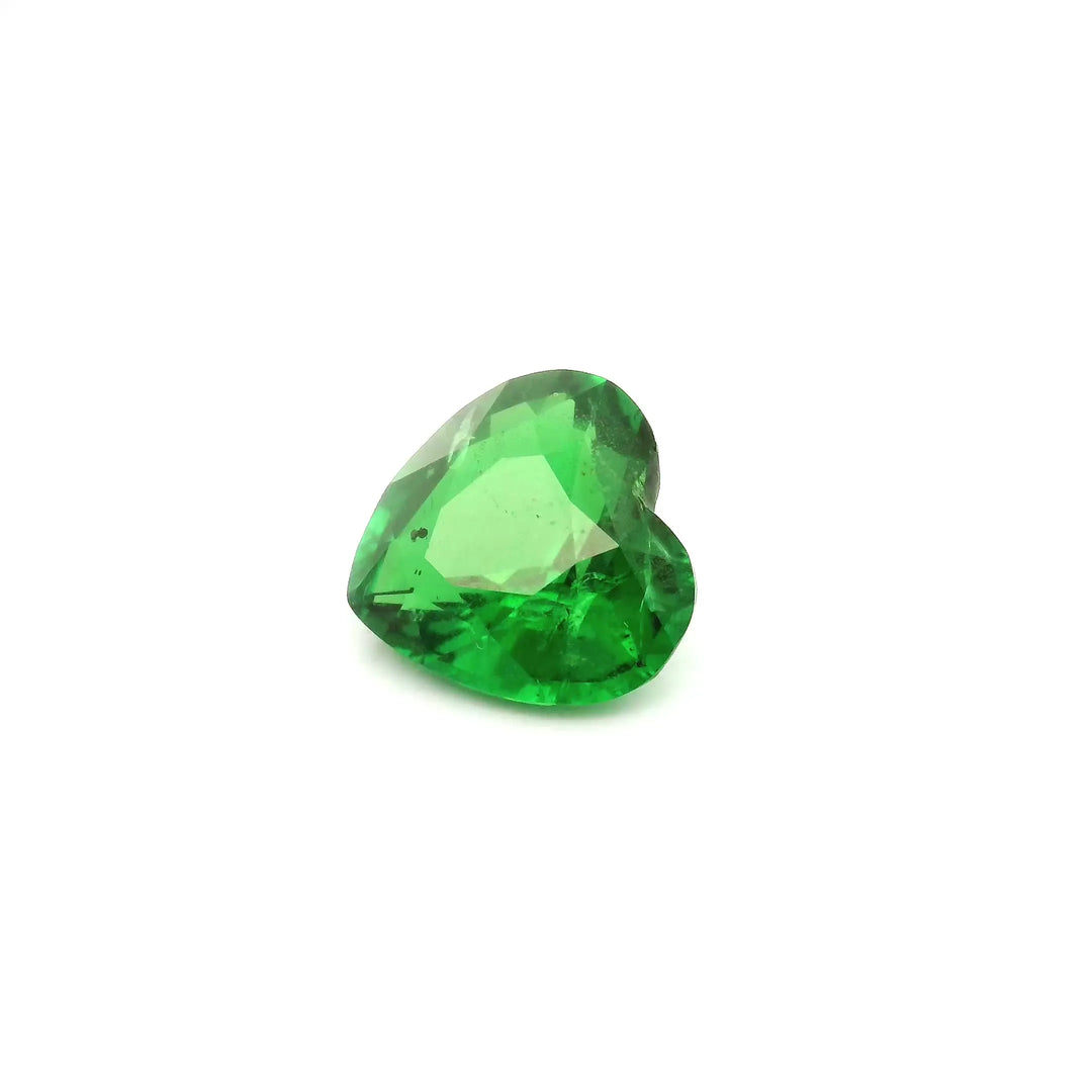 2.09ct Heart Natural Garnet (Colour Green, Clarity Slightly Included, Cut Faceted)